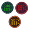 3pcs AC Current and Voltage Indicator with Two-Digit Display, 22mm Round Head LED Measuring Instrument