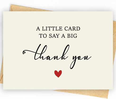 50 Pack 350GSM | Thank You Gifts | Thank You Cards with