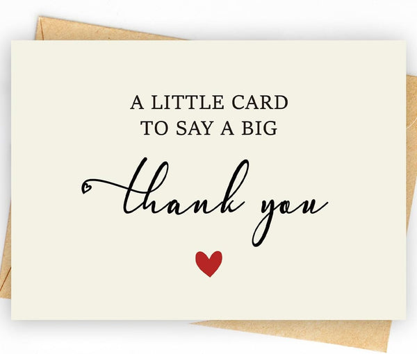 50 Pack 350GSM | Thank You Gifts | Thank You Cards with