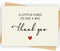 50 Pack 350GSM | Thank You Gifts | Thank You Cards with