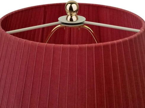 Helunsi 8 Inch Lamp Harp, 2 Set Gold Lamp Shade Holder with Finial, DIY Replacement Adapter for Table & Floor Lamps