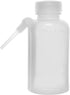 EISCO Wash Bottle, 250ml, Polyethylene, Translucent, Unbreakable, Screw Cap with Down Spout