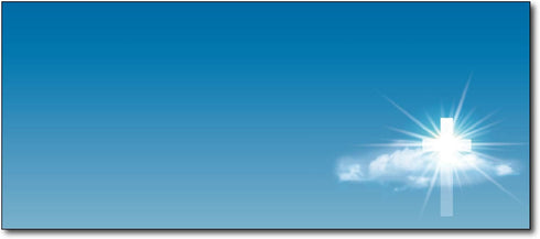 Cross in The Sky Decorative Mailing Envelopes - #10 Business Letter Size, 80 Religious Envelopes