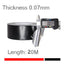 2 Inch Black Aluminum Foil Tape, 20M, Professional Grade Roll Adhesive Sealing Duct Tape