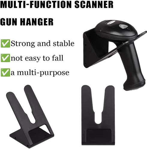 DDRAUY Barcode Scanner Holder, Universal Barcode Scanning Bar-Code Reader Cradle Holder Wall Mount Fit with Hardware