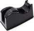 Desktop Tape Dispenser Adhesive Roll Holder with Weighted Nonskid Base (Fits 1" & 3" Core) Black