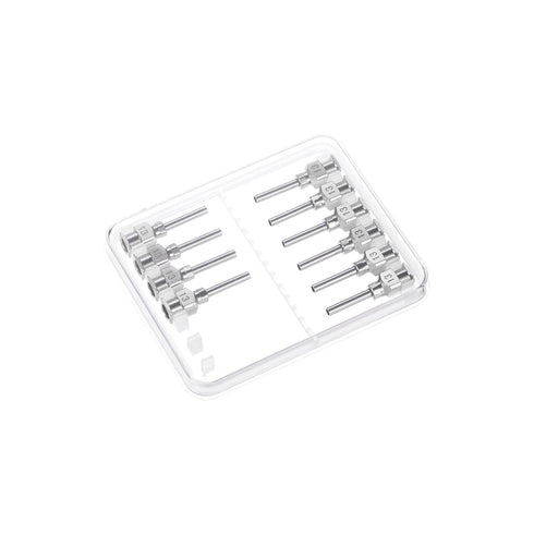 10pcs 14Gauge Stainless Steel Dispensing Needles, 1/2" Blunt Tips Luer Lock for Thick Liquids