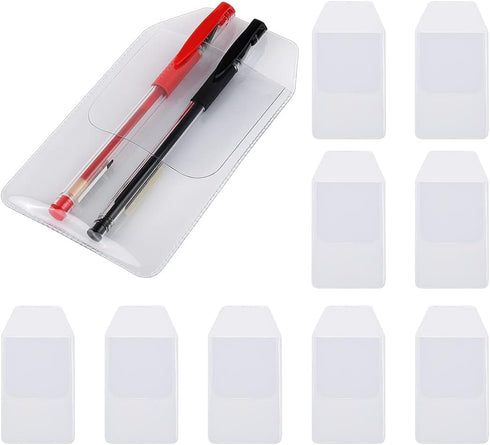 DS. DISTINCTIVE STYLE Shirt Pocket Protector - 10 Pieces PVC Pocket Protectors for School, Hospital, Office Supplies