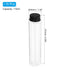 PATIKIL 110ml Plastic Test Tubes with Screw Caps, 15Pcs 151x34mm Flat Bottom Tubes for Scientific Party Decoration Candy Bead Storage Bath Salt, Black