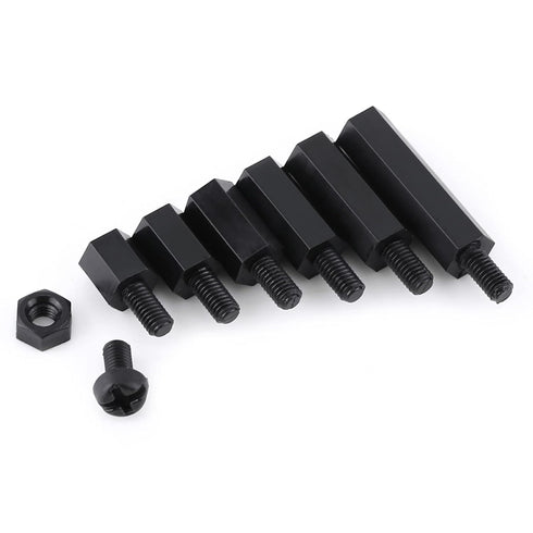 250Pcs M3 Hex Column Standoff Spacer Pillars Screws Nuts Assortment Kit with Storage Box for PCB Circuit Boards