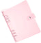 PATIKIL A5 Clear Binder Cover, Soft PVC, Loose Leaf Binder Protector, Refillable Notebook Shell, Pink