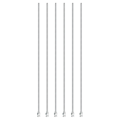 PATIKIL 12G Blunt Tip Dispensing Needle, 6 Pcs 10 Inch Stainless Steel Liquid Dispenser Needles with Lure Lock