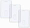Vetoo 3 Pack Heavy Duty ID Badge Holders, Clear, Vertical, Durable for Factories, Offices, Schools