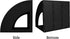SAYEEC Magazine Holder, Sturdy Plastic File Folder Organizer Stand for Office, School, Home (Black)