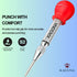 5-Inch Automatic Center Punch - Adjustable Impact Spring Loaded Tool for Metal and Leather Punching