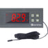 Digital Temperature Controller AC110V 10A Thermostat with 2m Waterproof Sensor, 2 Relays for Heating Cooling Incubator