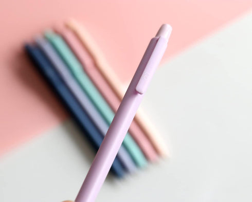 Solid Colors Mechanical Pencils 0.7mm Triangle Shape Automatic Pencil for Writing Office School Supplies, Gift Pack of 6