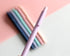 Solid Colors Mechanical Pencils 0.7mm Triangle Shape Automatic Pencil for Writing Office School Supplies, Gift Pack of 6
