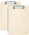 Mr. Pen Plastic Clipboard, 12.5” x 9”, 2 Pack Ivory Clipboards for Kids & Adults, Teacher and Cute Clipboards