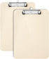 Mr. Pen Plastic Clipboard, 12.5” x 9”, 2 Pack Ivory Clipboards for Kids & Adults, Teacher and Cute Clipboards