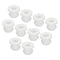 MECCANIXITY 10Pcs White Snap Rubber Grommet Plug Mount, Dia 9mm ID 6.2mm Seal for Electrical Box Cable Pipe
