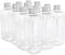 100ml Rectangle Bottles Travel Kit, Refillable PET Plastic Square Jar with Aluminium Screw Cap, 20pcs