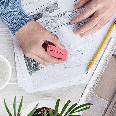 Pink Rubber Erasers for Kids - 120 Count Bulk for School Supplies, Art, and Office Use