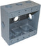 TOPAZ 3/4" 7 Hole Double Gang Weatherproof Box | Electrical Box by Southwire