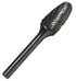 Drill America SF-4 Carbide Burr/Rotary File Tree Radius End Double Cut for Die Grinder 7/16" Dia. x 1" Cut Length