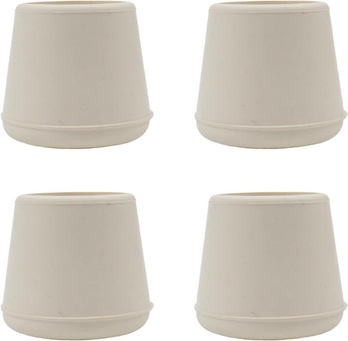 1" Inner Diameter Round Chair Leg Tips Caps Non-Slip Rubber Leg Tips
