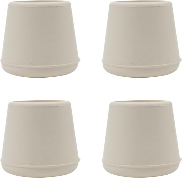 1" Inner Diameter Round Chair Leg Tips Caps Non-Slip Rubber Leg Tips