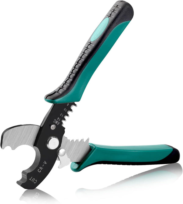 SPEEDWOX 7 Inches Wire Strippers Cutter Pliers Multi-Function Hand Tool for Cable Cutting and Precision Stripping