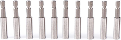 1/4 Magnetic Extension Socket Drill Bit Holder, 10Pcs Carbon Steel Magnetic Screwdriver Bit Holder for Power Tools