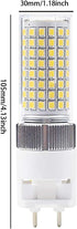 G12 LED Light Bulb 16W G12 Base LED Corn Light Bulb 100-277V LED Decorative Lamp Metal Halide Lamp, Cool White 6000K, for Street, Warehouse, Garage Lighting, Pack of 2 by BesYouSel
