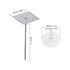 PATIKIL 2 Inch Perforated Insulation Pins with Round Washers, 80 Pack Aluminum Insulating Nails for Fixing Foam Boards