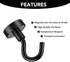 E BAVITE Magnetic Hooks, 30Lbs Heavy Duty with Epoxy Coating, 15 Pack, for Home, Kitchen, Office, Garage