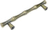5PCS Bamboo Imitation Bronze Cabinet Pulls, 3.8-inch Hole Centers Drawer Handle Furniture Hardware