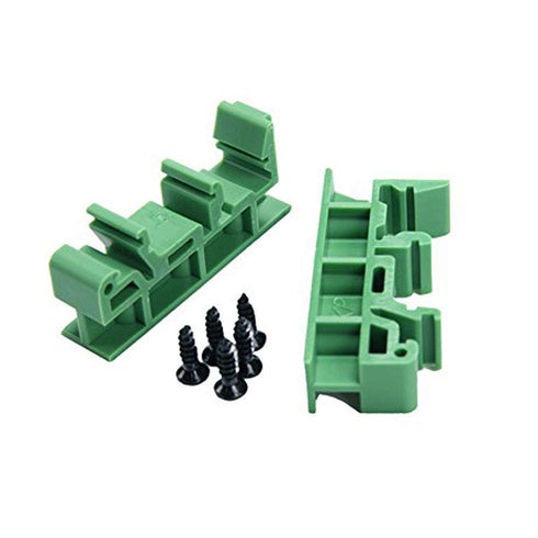 Set of 5 PCB Din C45 Rail Adapter Circuit Board Mounting Bracket Holder, 35mm