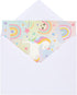 5.5 4.25 36-Pack Kids Thank You Cards Unicorn Fill-In-the-Blank - x in Pink & Violet Cardstock, & Envelopes - Unicorn