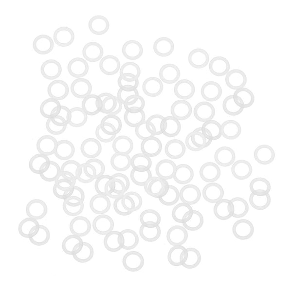 uxcell Silicone O-Rings, 9mm OD 6mm ID 1.5mm Width VMQ Seal Gasket, White, Pack of 100