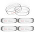 stonylab 5-Pack Glass Petri Dish with Lid, Borosilicate Clear Autoclavable Cell Culture Dish for Laboratory