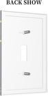 HTSAHKV 3 5 Inch Rainbow Axolotl Wall Plate Light Switch Cover Single Gang Outlet Faceplate Print Plate Cover X