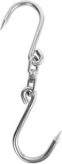 SATONBEYI 1pcs Swiveling Meat Hooks for Hanging, 11.8 Inches Stainless Steel Butcher Hook