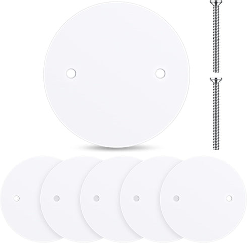Shimeyao 6 Pack Ceiling Round Cover Plate 20 Pcs M3.5 Screws 5"