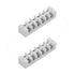 6 Way TB Ceramics Terminal Blocks, 250V High Temp Porcelain Ceramic Connectors,