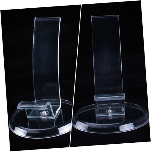 4 Pack Cabilock Shoe Display Stands Pvc Risers Display Shoe Rack for High Heels Holding Rest