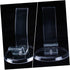 4 Pack Cabilock Shoe Display Stands Pvc Risers Display Shoe Rack for High Heels Holding Rest