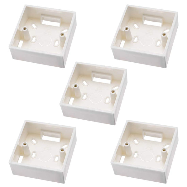 uxcell 5pcs Wall Switch Box Electrical Outlet Mounting Cassette, Single Gang, Easy Installation