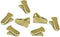 Metal Bulldog Clips for ID Badge Holders, Mini Alligator Grip Style for Lanyards Jewelry, Antique Gold
