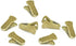 Metal Bulldog Clips for ID Badge Holders, Mini Alligator Grip Style for Lanyards Jewelry, Antique Gold